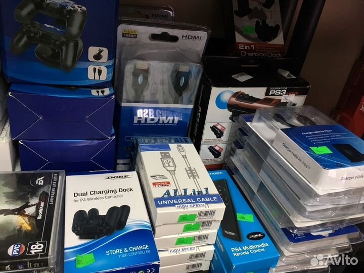 Аксессуары для PS3 / PS4 / Xbox 360 / One / Денди