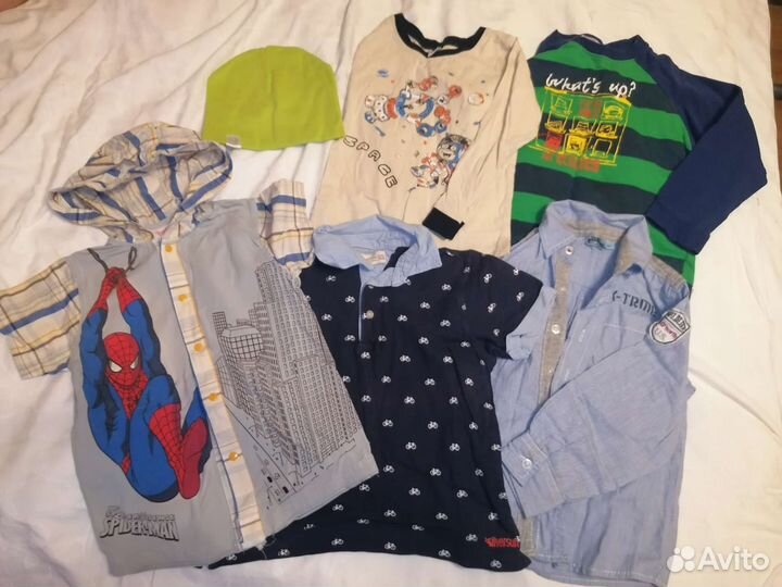 Вещи пакетом на мальчика110 116см