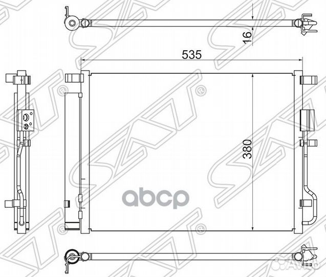 Радиатор кондиционера Hyundai Tucson 15-21 / Ki