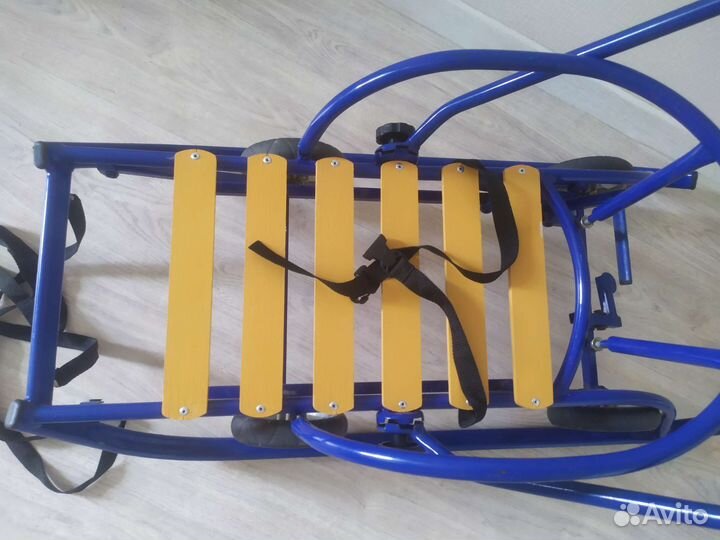 Санки на колёсах санимобиль