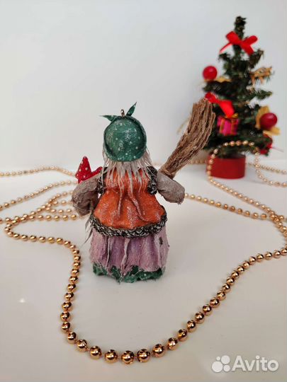 Ватная игрушка на елку