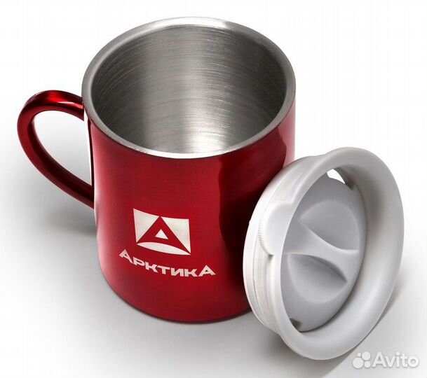 Термокружка питьевая 0,4 л. цвет красный тм Арктик