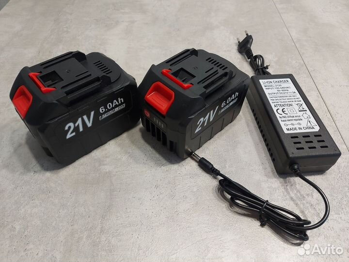 Аккумулятор 21V 6Ah шуруповерта ледобура