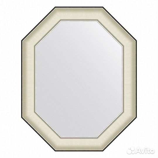 Зеркало Evoform Octagon BY 7443 59x74 белая кожа