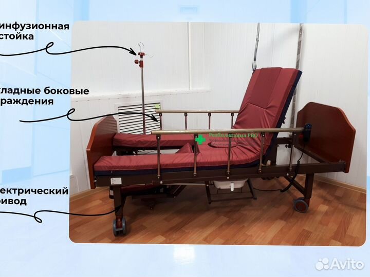 Медицинская кровать функциональная