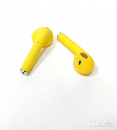 Яркие беспроводные наушники i12pods yell.Нов-е,м-н