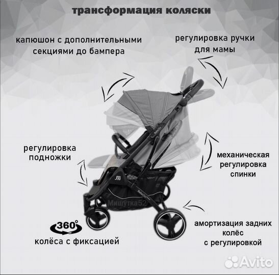 Прогулочная коляска Babalo 2024