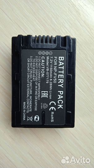 Аккумулятор для видеокамеры sony NP-FV50