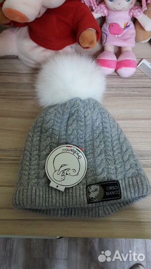 Шапка для девочки зимняя 50 -52