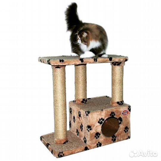 Когтеточки, домики, комплексы для животных