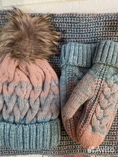 Шапка,варежки,снуд