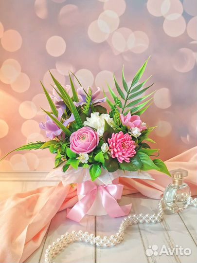 Букет цветов из мыла