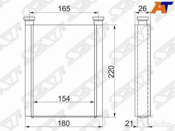 Радиатор отопителя салона toyota vista ardeo