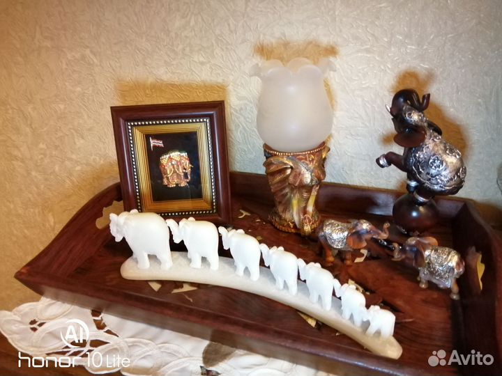 Статуэтки слонов, декоративные, разных размеров