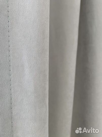 Шторы готовые канвас серые