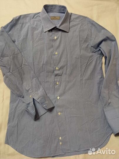 Canali рубашка оригинал Италия манжеты под запонки