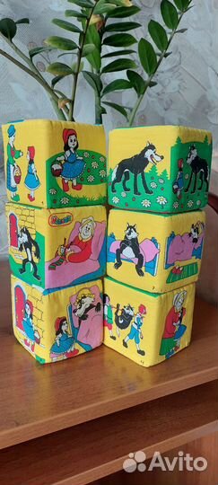 Мягкие кубики сказки