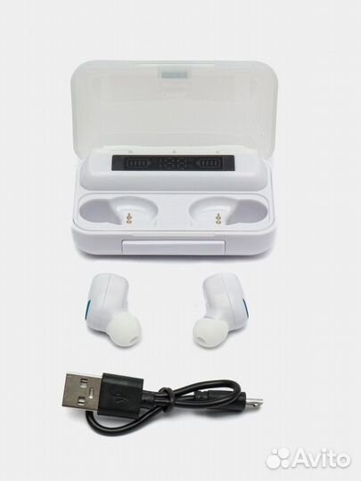 Беспроводные Bluetooth-наушники TWS F9 c powerbank