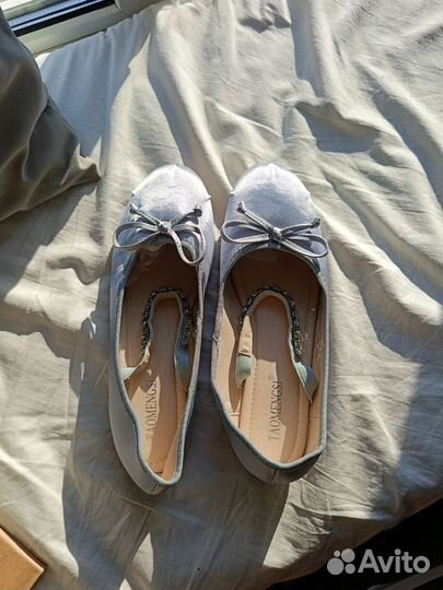 Балетки атласные