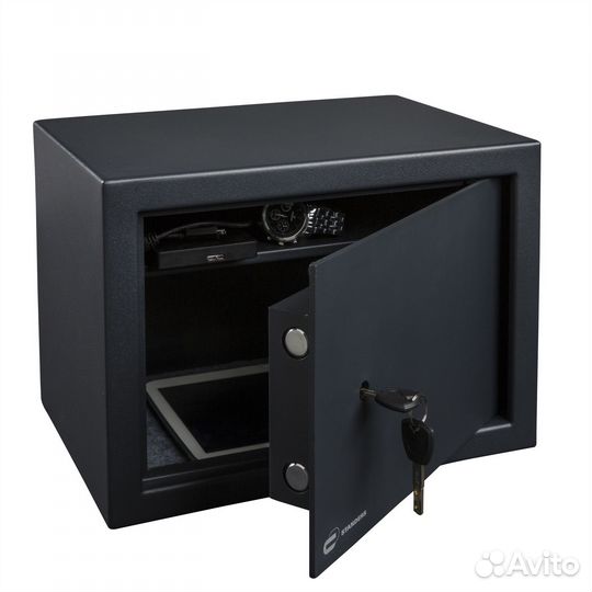 Сейф 15/16 л ключевой замок 35x25x25 см сталь