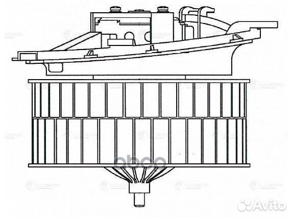 Вентилятор отопителя салона MB W220 98- LFH1522