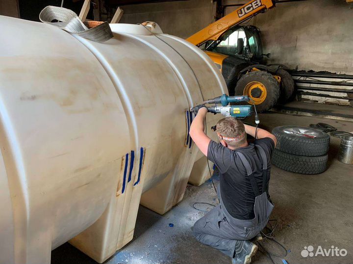 Ремонт баков, ёмкостей, поддонов, экструдером