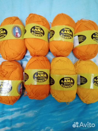 Пряжа нитки для вязания бамбук