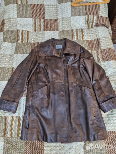 Кожаный плащ женский натуральная кожа