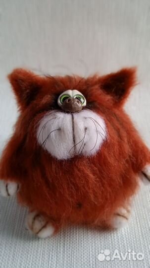 Интерьерный кот.Вязанная игрушка ручная работа