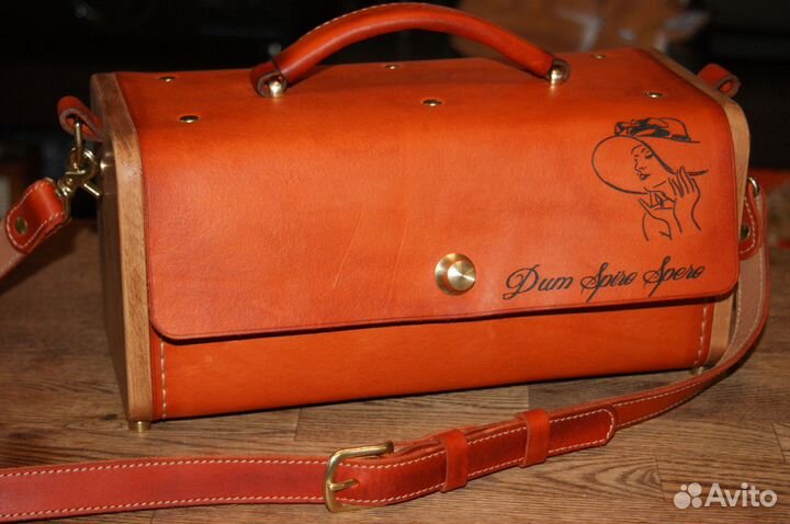 Сумка женская натуральная кожа, ручная работа