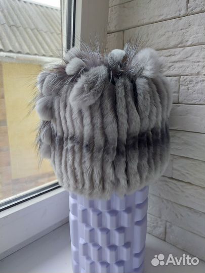 Шапка кролик женская новая