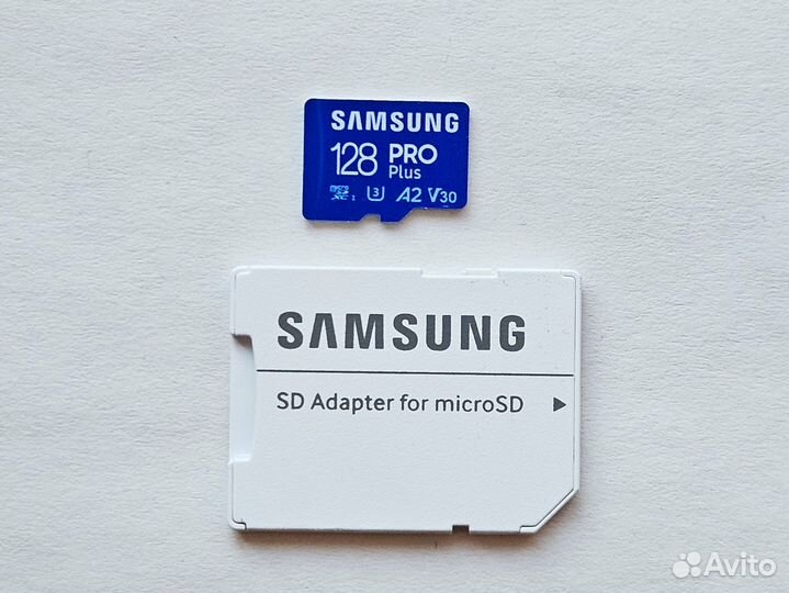 Карта памяти microSD Samsung Pro Plus, 128 гб