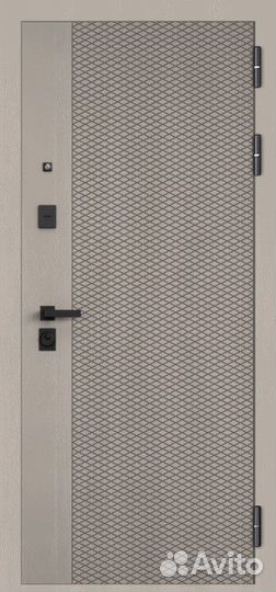Дверь входная металлическая с зеркалом