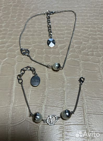 Колье и браслет Christian Dior
