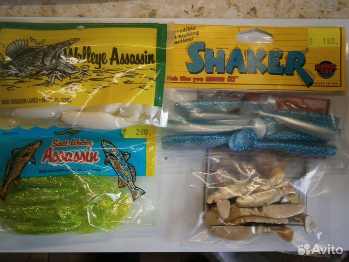 Резина, катушка, крючки, плетёнка, леска, вертлюги