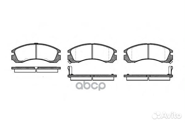 Колодки торм.пер. mitsubishi Pajero 2,4-3,5 91
