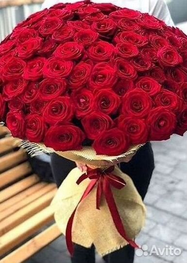 Розы высокие Доставка цветов