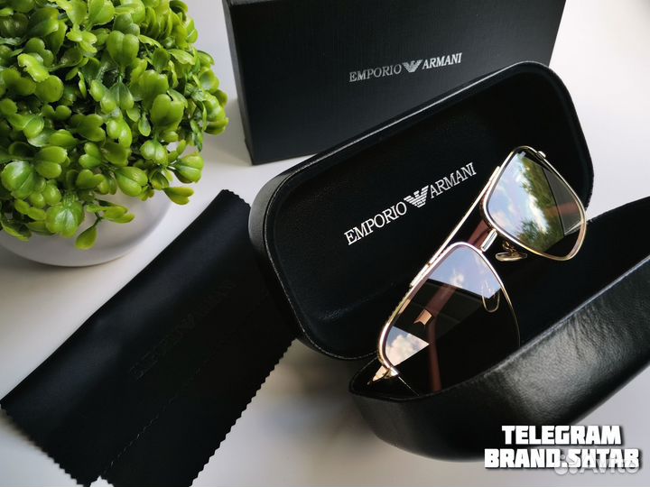 Очки коричневые солнцезащитные