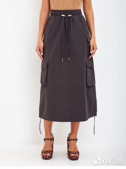 Юбка карго, миди