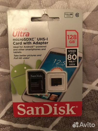 Карта памяти micro sd hc Kingston 8GB