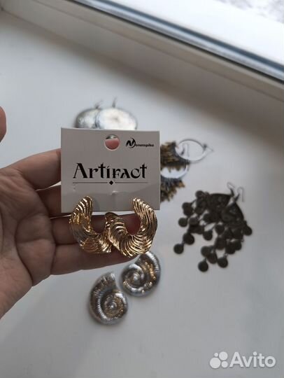 Сережки бижутерия
