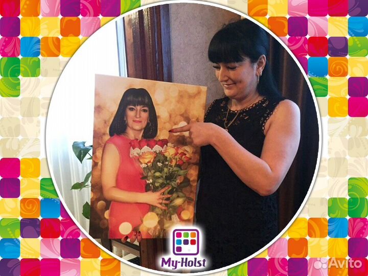 Портреты на холсте в стиле Масло