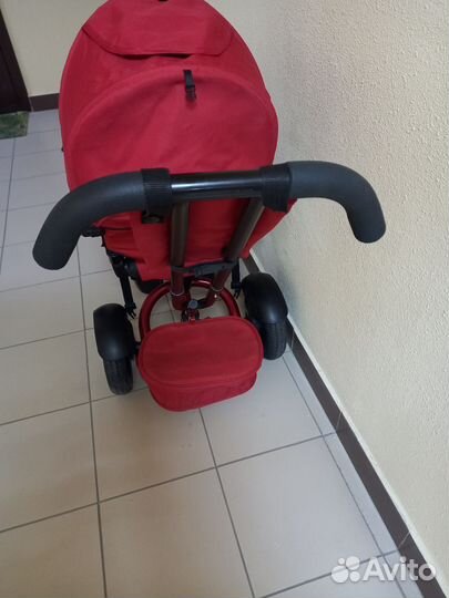 Коляска велосипед с родительской ручкой