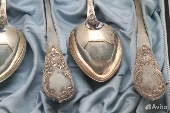 Набор Серебряных Ложек Carl Kinzel Germany 1920-е