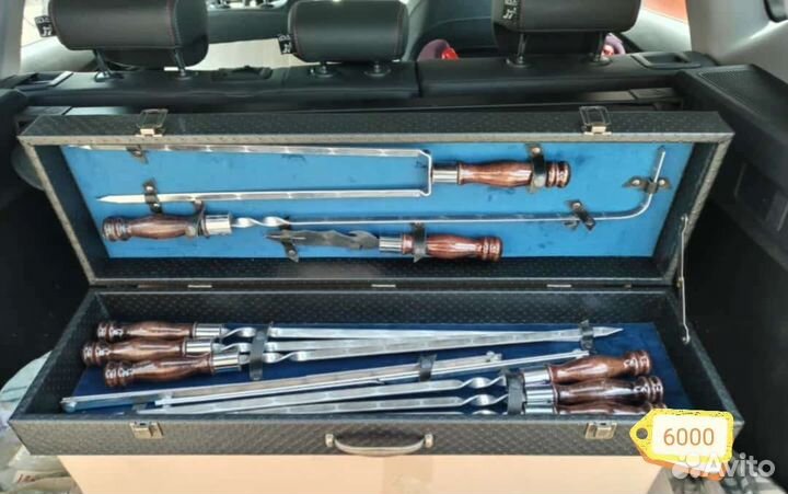 Шашлычный набор. Набор для пикника в чемоданчике