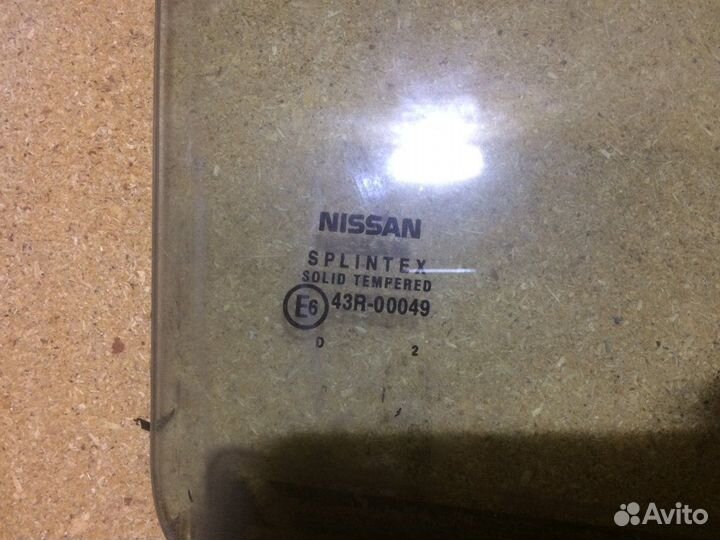 82300AV600 Стекло двери задней Nissan Primera P12