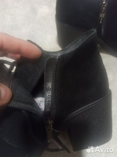 Полуботинки ботильоны женские замша 36 размер