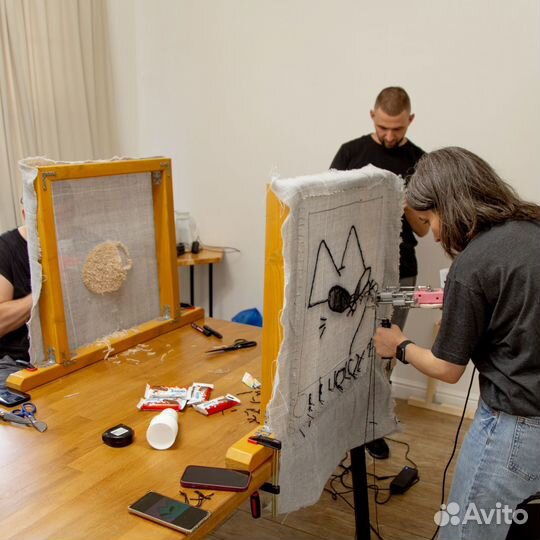 Мастер-класс по тафтингу(ковровая вышивка)