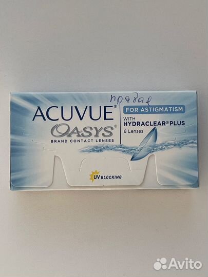 Линзы контактные acuvue oasys астигматические