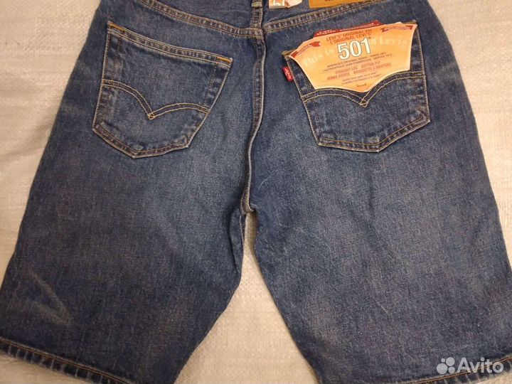 Джинсовые шорты levis 501 28 р